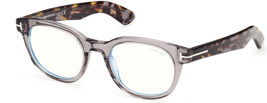 Tom Ford FT5807-B Color Shiny Transparent Grey, Vintage Grey Havana