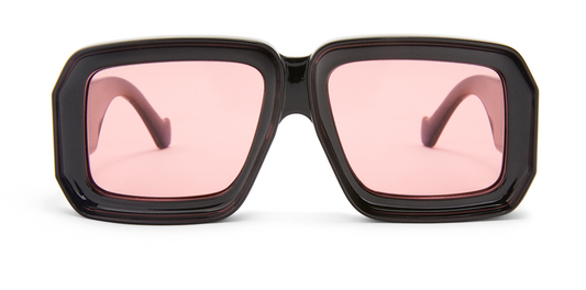 LOEWE Paula's Ibiza dive in mask sunglasses in acetate color shiny black
