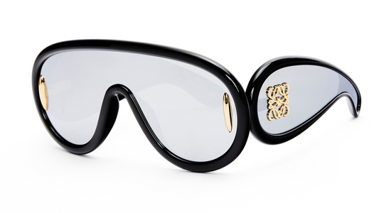 LOEWE Wave mask sunglasses color black